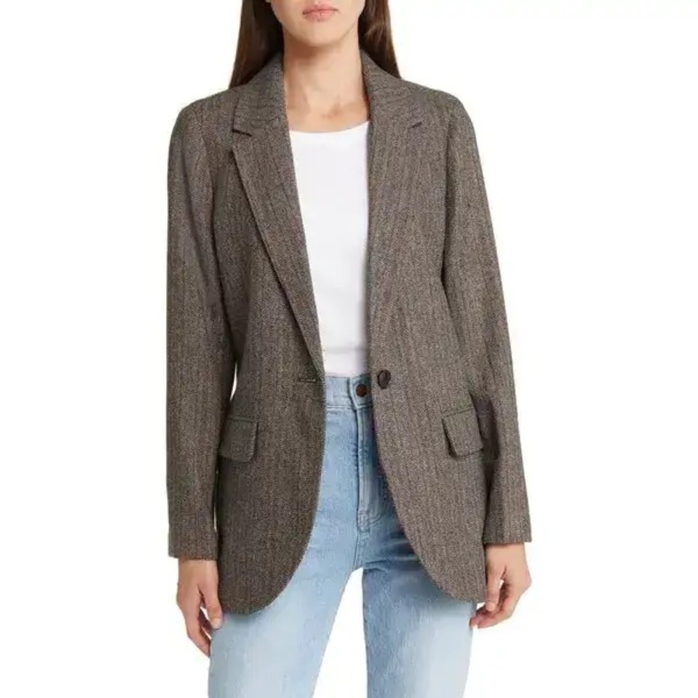 Madewell Women's Charcoal Blazer